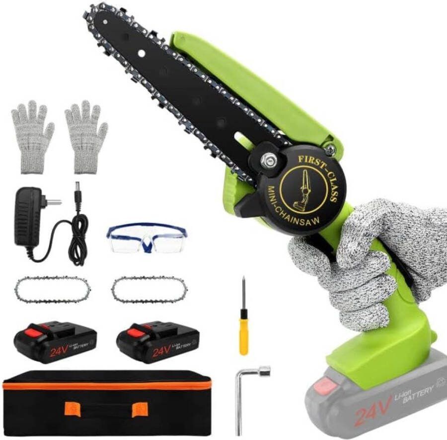 Equivera Mini Kettingzaag Elektrisch Mini Kettingzaag Met Accu Elektrische Snoeischaar Accu Snoeischaar Kettingzaag Accu