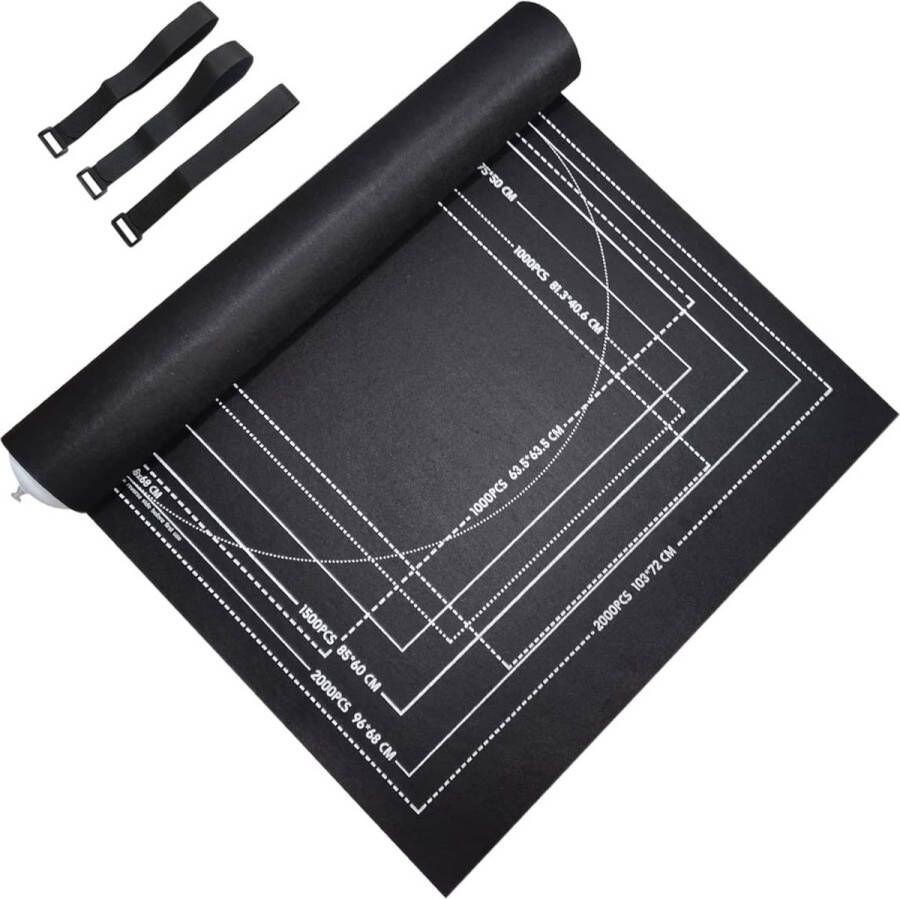Equivera Puzzelmat Puzzelkoffer Puzzelbord Puzzelrol Puzzelmat voor Legpuzzel Premium