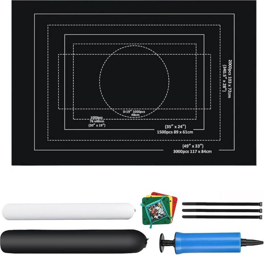 Equivera Puzzelmat Puzzelkoffer Puzzelbord Puzzelrol Puzzelmat voor Legpuzzel Premium