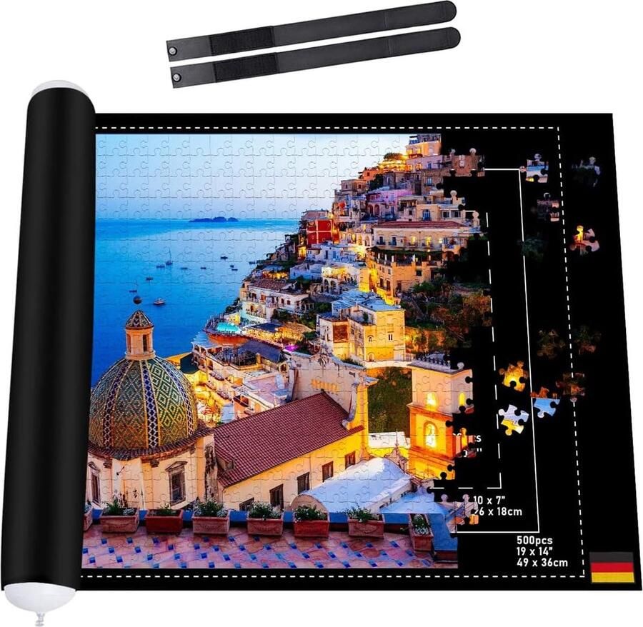 Equivera Puzzelmat Puzzelkoffer Puzzelbord Puzzelrol Puzzelmat voor Legpuzzel Premium