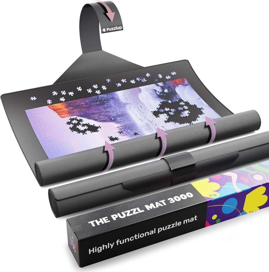 Equivera Puzzelmat Puzzelkoffer Puzzelbord Puzzelrol Puzzelmat voor Legpuzzel Premium