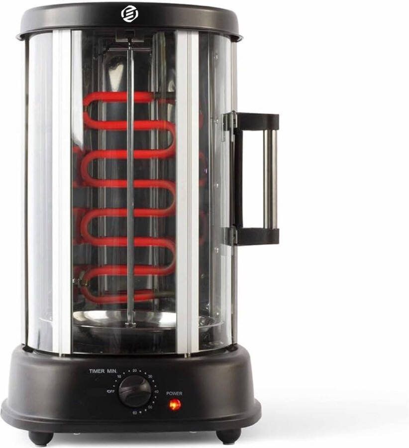 Equivera Verticale Grill Multigrill Met Draaispit Elektrische Grill Kebal Grill Kippengrill Kip Grill Donergrill MUST HAVE