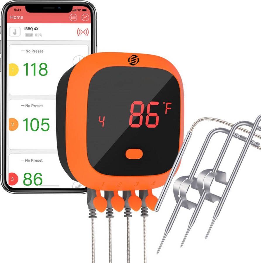 Equivera Vleesthermometer BBQ Thermometer Kernthermometer Oventhermometer Digitale Thermometer Premium
