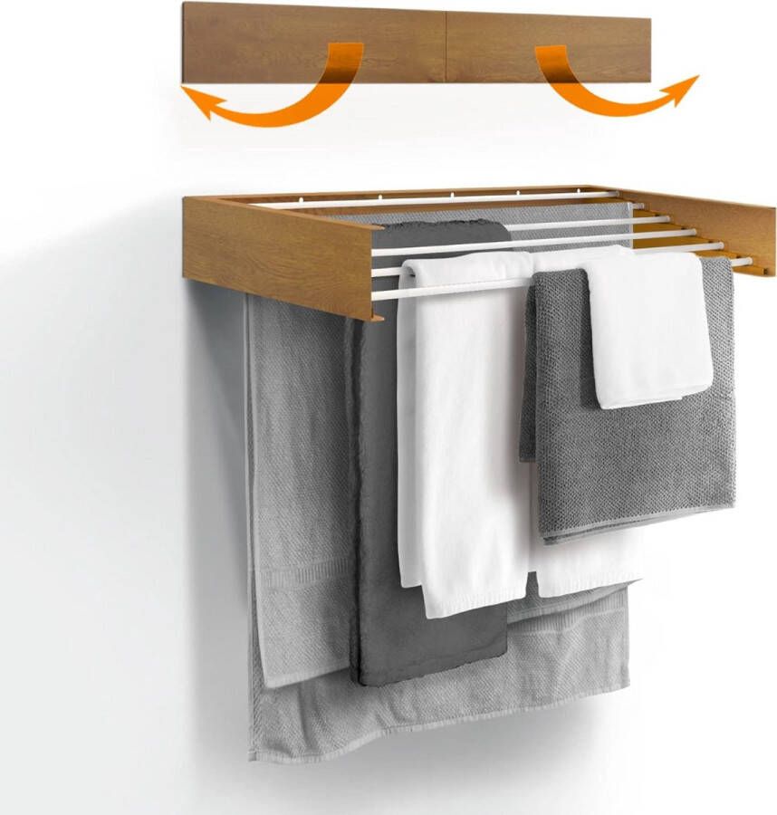 Equivera Wanddroogrek Inklapbaar Droogrek Wand Droogrek Wasrek Hangend Schuifbaar