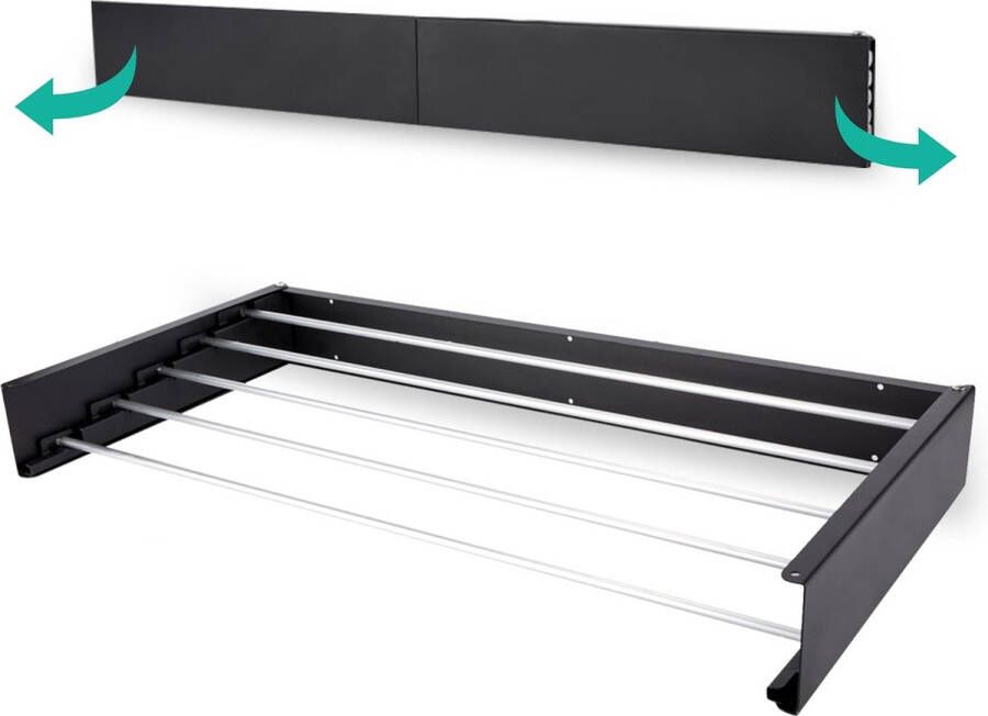 Equivera Wanddroogrek Inklapbaar Droogrek Wand Droogrek Wasrek Hangend Schuifbaar