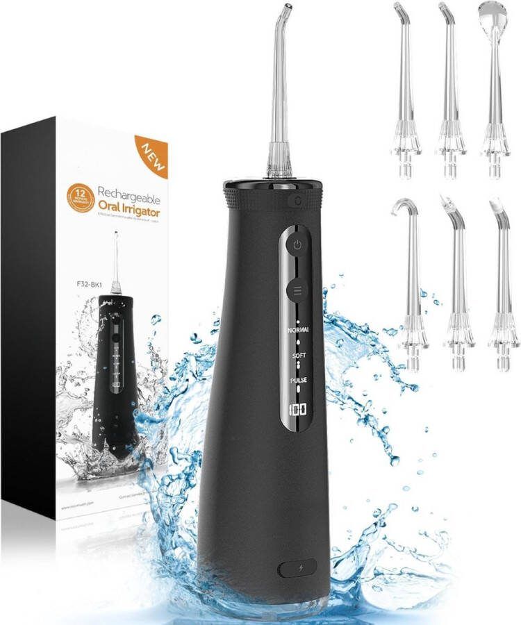 Equivera Waterflosser Waterpik Monddouche Draadloos Mondverzorging