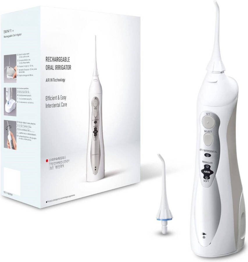 Equivera Waterflosser Waterpik Monddouche Draadloos Mondverzorging
