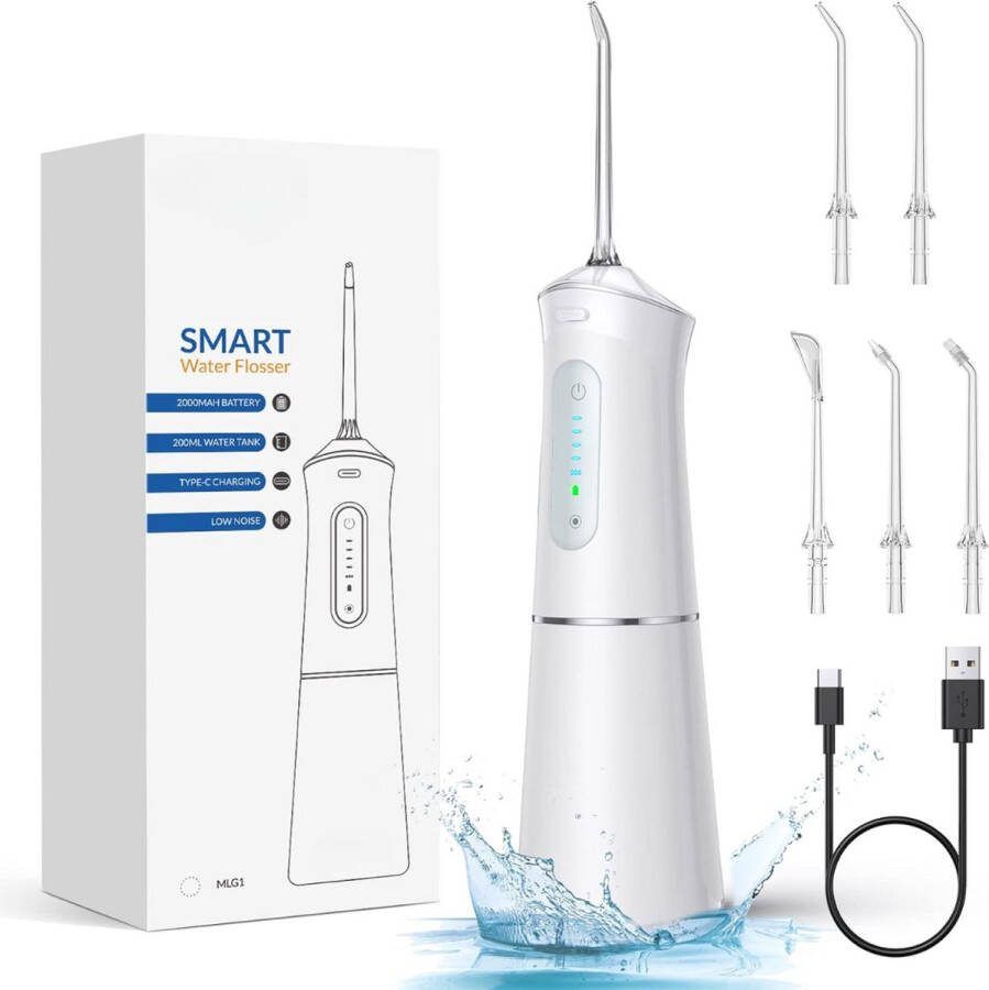 Equivera Waterflosser Waterpik Monddouche Draadloos Mondverzorging