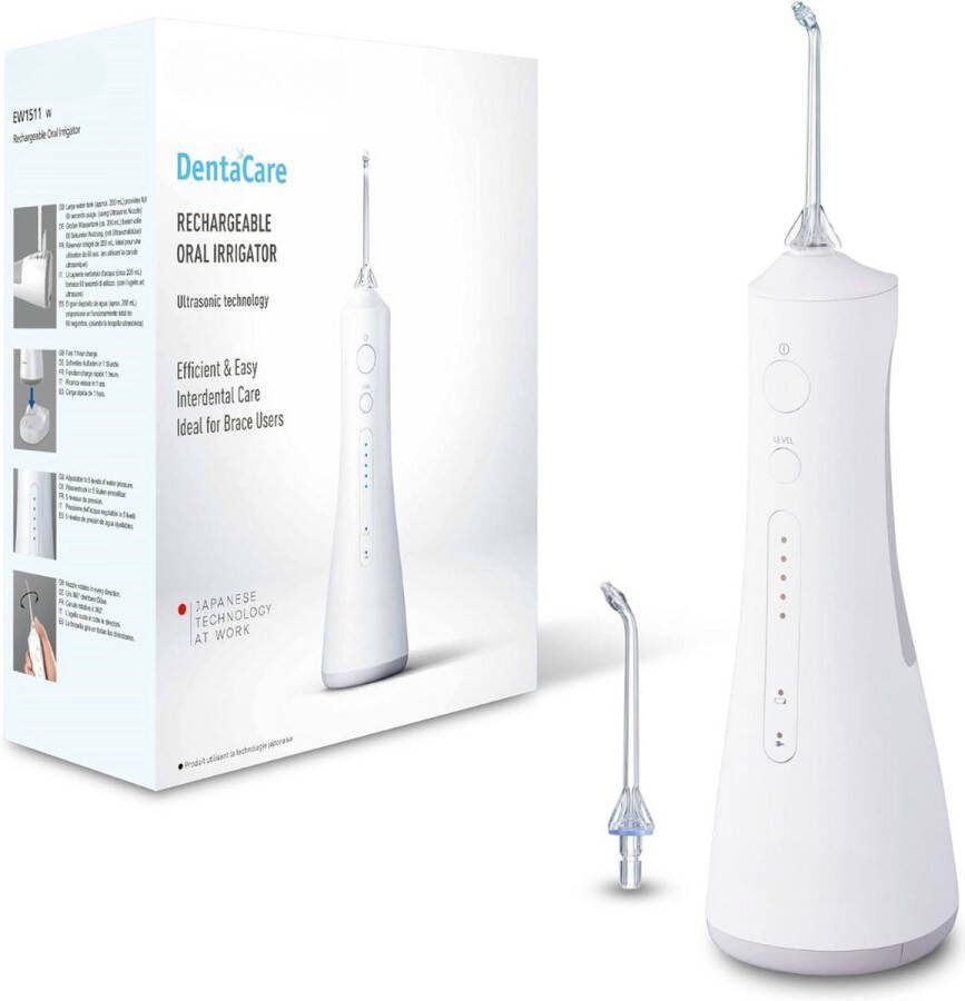 Equivera Waterflosser Waterpik Monddouche Draadloos Mondverzorging