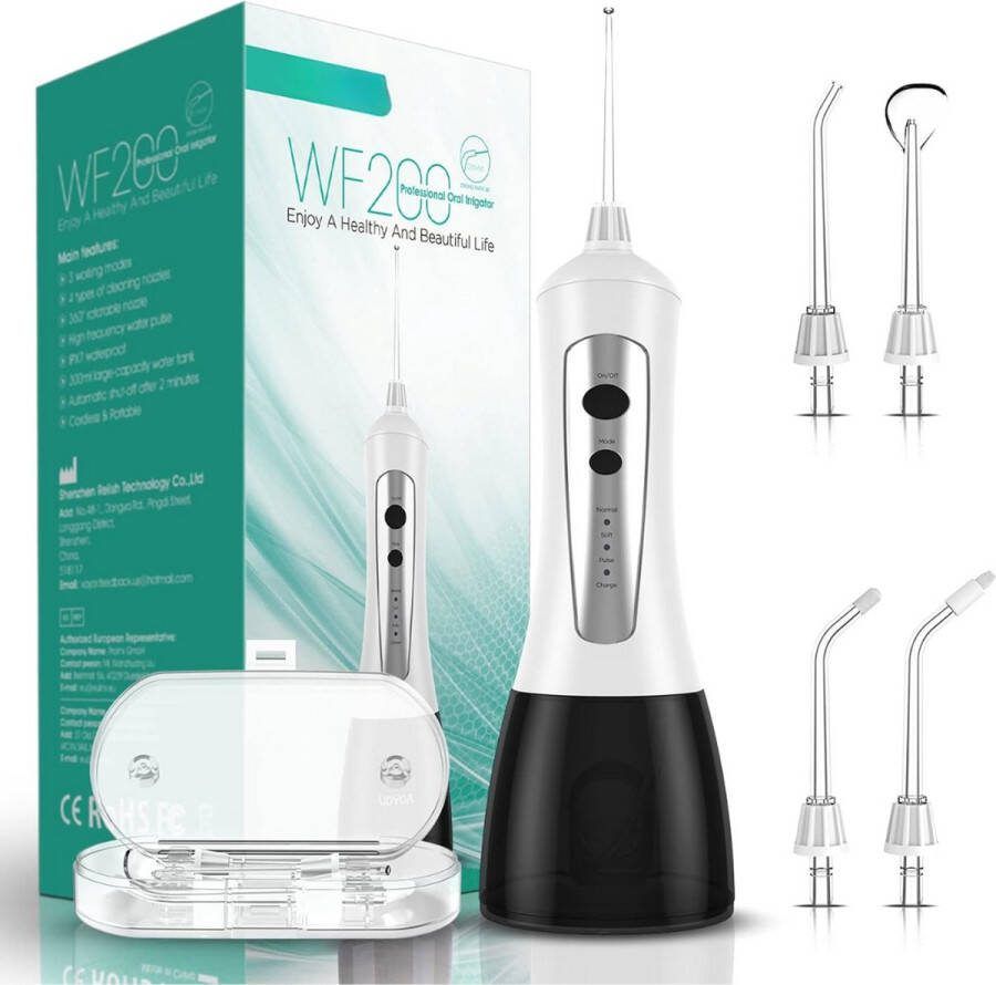 Equivera Waterflosser Waterpik Monddouche Draadloos Mondverzorging