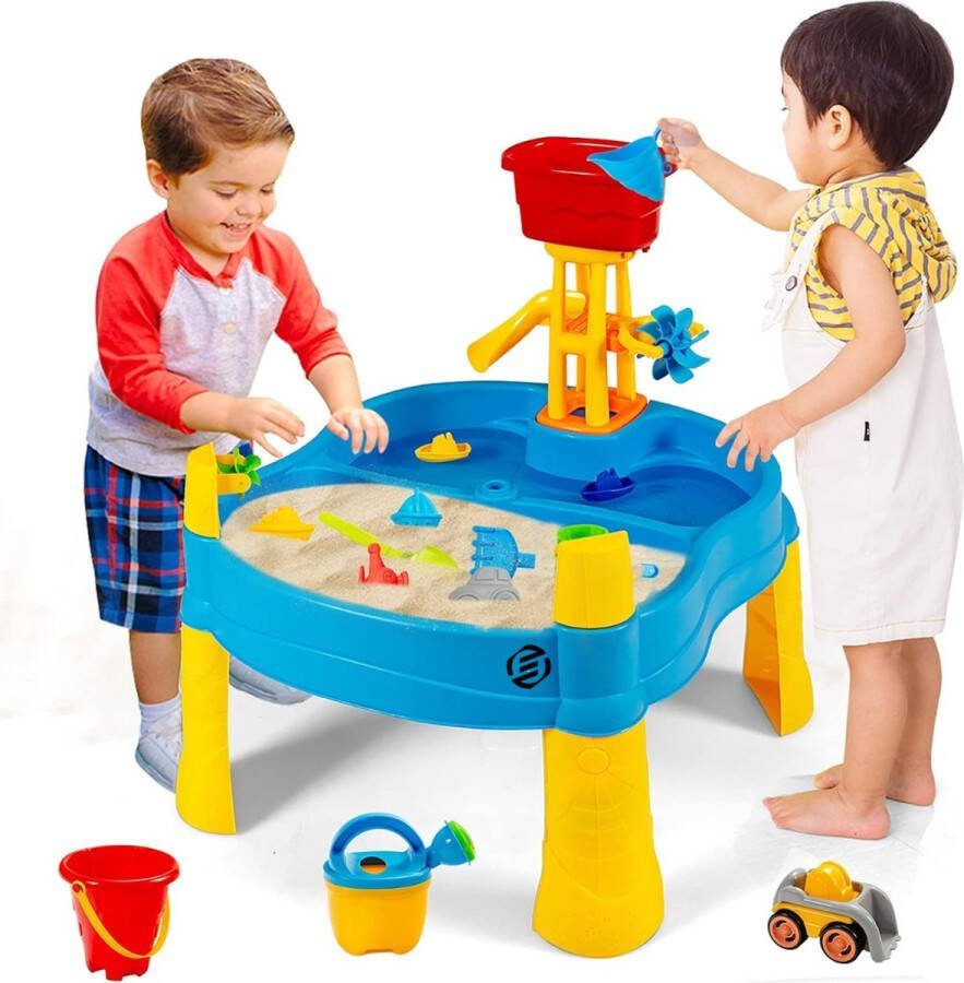 Equivera Watertafel Zandtafel Waterspeelgoed Speeltafel Eenvoudig in Elkaar te Zetten Multi-Speeltafel Premium