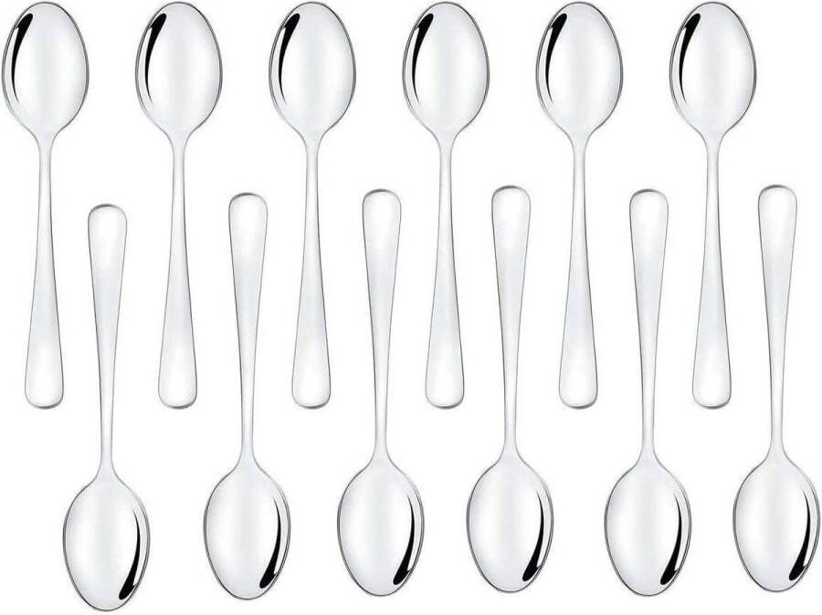 Espressolepels klein 12 stuks espressolepels serveerlepels kleine lepels 10 2cm Kleine espressolepels 12 stuks serveerlepels kleine lepels 10 2cm