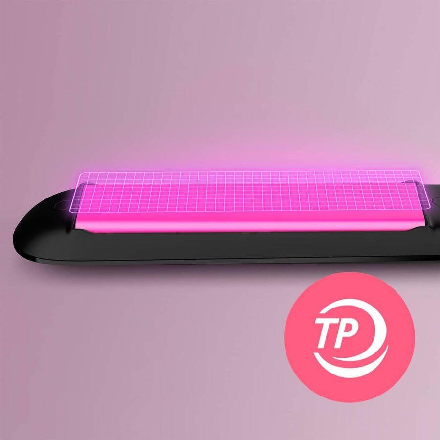 Essential stijltang ThermoProtect-technologie keratine en keramische platen instelbare temperatuur tot 220 ° C stijlen haar beschermende coating