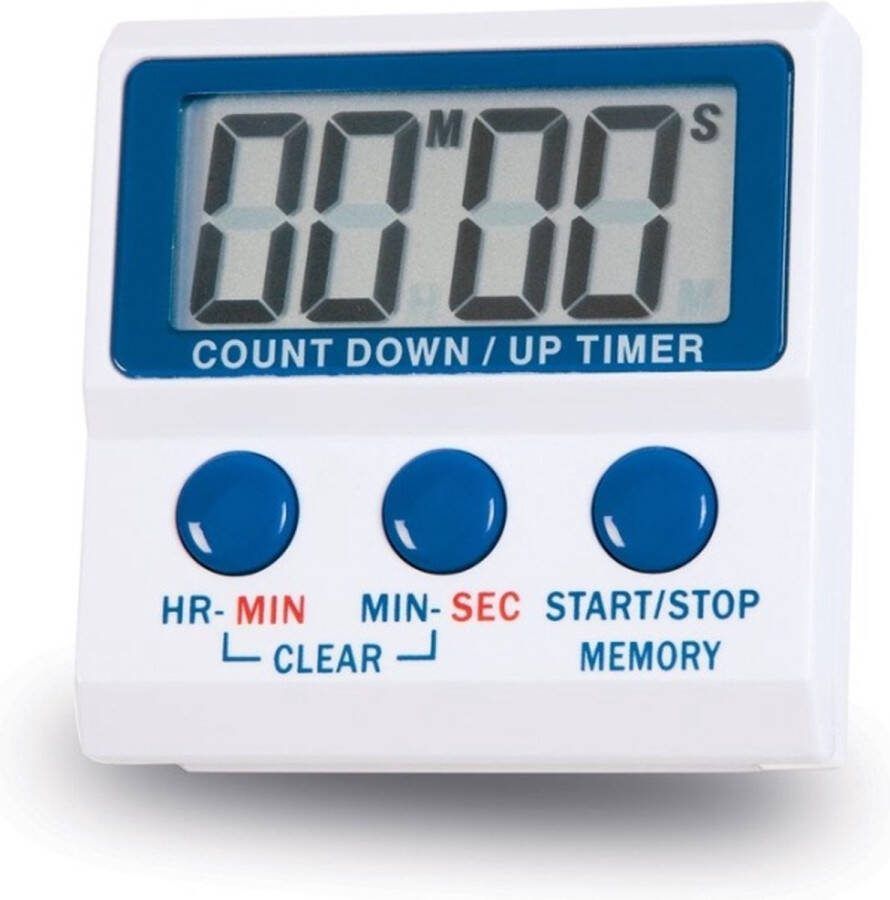 ETI Kookwekker Timer Optellend Aftellend Luid alarm 80 dB tot 19 uur en 59 minuten