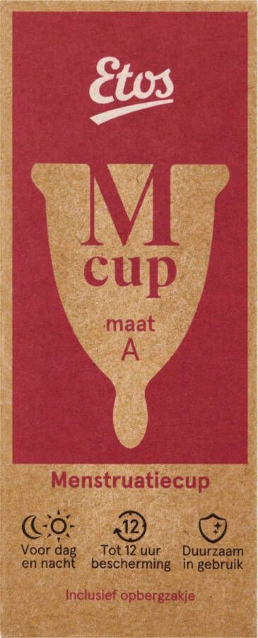 Etos herbruikbare menstruatiecup maat A small duurzaam 1 stuk