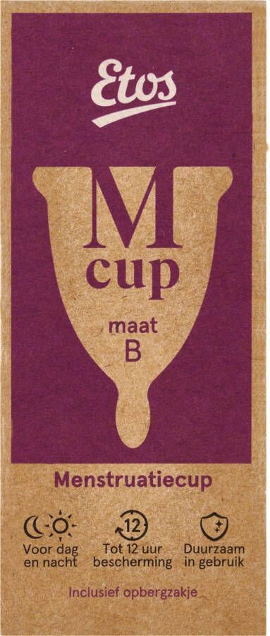 Etos Herbruikbare menstruatiecup maat B large duurzaam 1 stuk