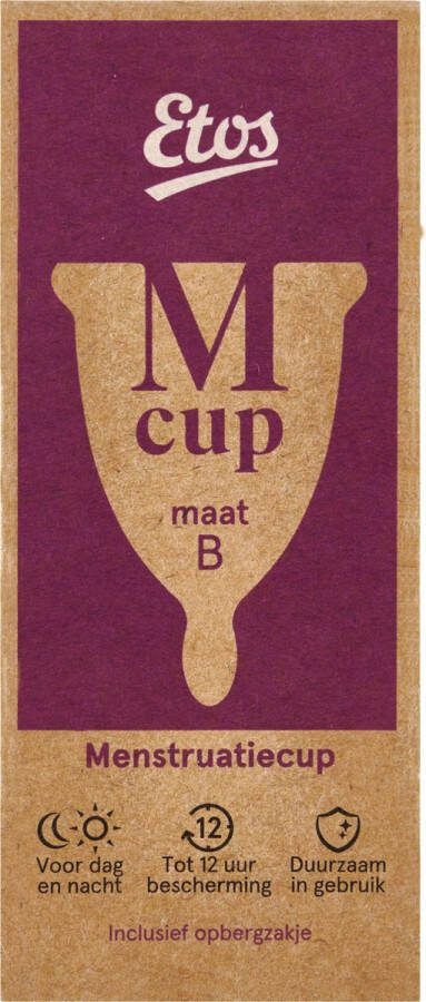 Etos menstruatiecup maat B large herbruikbaar duurzaam 1 stuk