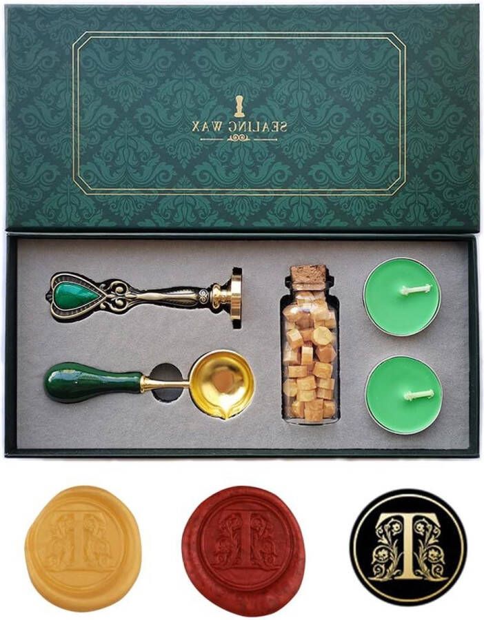 Europese Stijl Wax Seal Stamp Set Gift Box Vintage Persoonlijke Stempel Briefkaarten Uitnodigingen T Wax Seal Stamp Kit