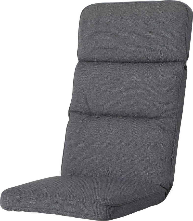 Madison Excellent tuinkussens lage rug Outdoor Manchester grey 105x50 Grijs