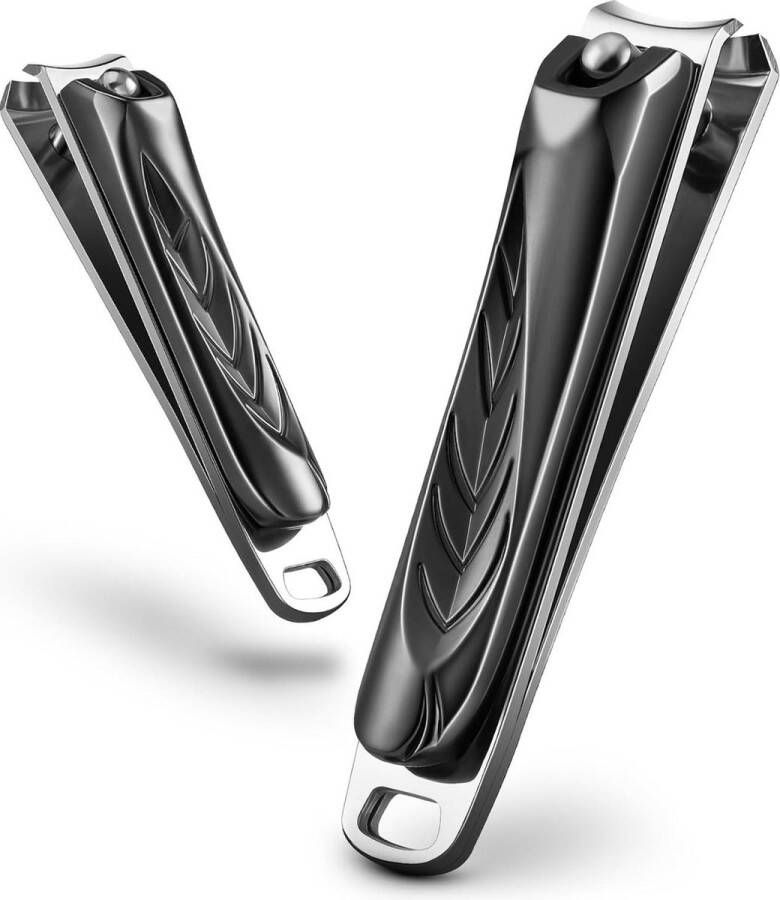 Exquise nagelknipper set 2 stuks nagelknipper voor vingernagel en teennagel premium roestvrij staal scherpe stevige vingernagelknipper Nagelknipper
