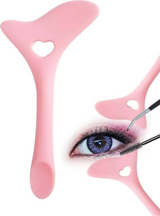 Eyeliner Liniaal Make-up make-up liniaal mascara hulp applicator contouren lippen wenkbrauwen make up kwasten eye liner tool eyeliner make-up hulp multifunctionele make-up hulp