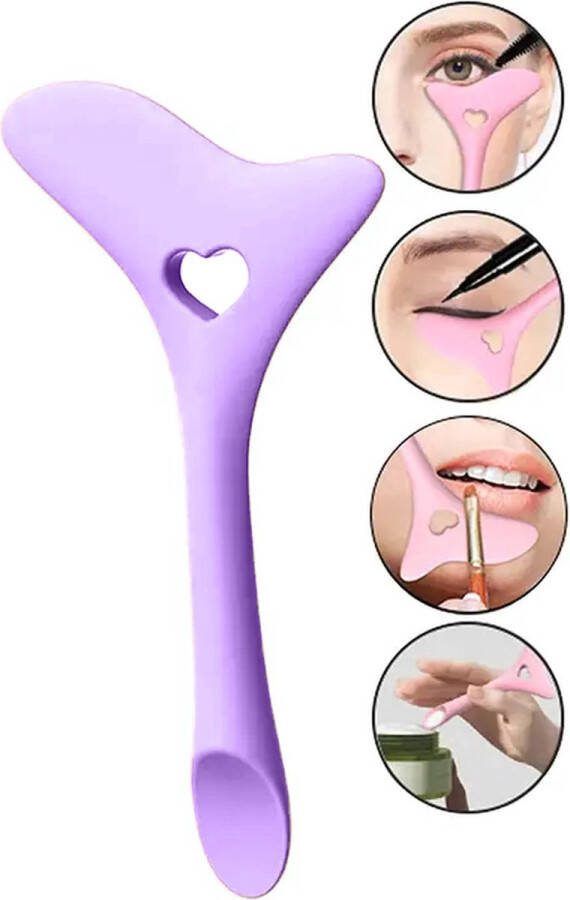 Eyeliner Tool Eyeliner hulp Mascara tool- Eyeliner make-up hulp Oogpotlood Make-up hulp Paars