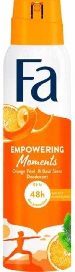 Fa Empowering Moments Orange Peel & Basil Deodorant 6x150ml Voordeelverpakking