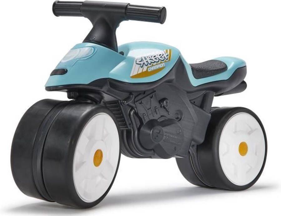 Falk loopfiets motorfiets Street Champion stille wielen Blauw