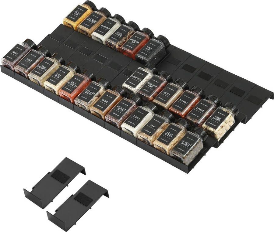 Famhap Kruidenorganizer lade 36 stuks patchworkable kruidenrek lade keukenorganizer lade kruidenpotjes specerijen opbergen Kruiden Lade