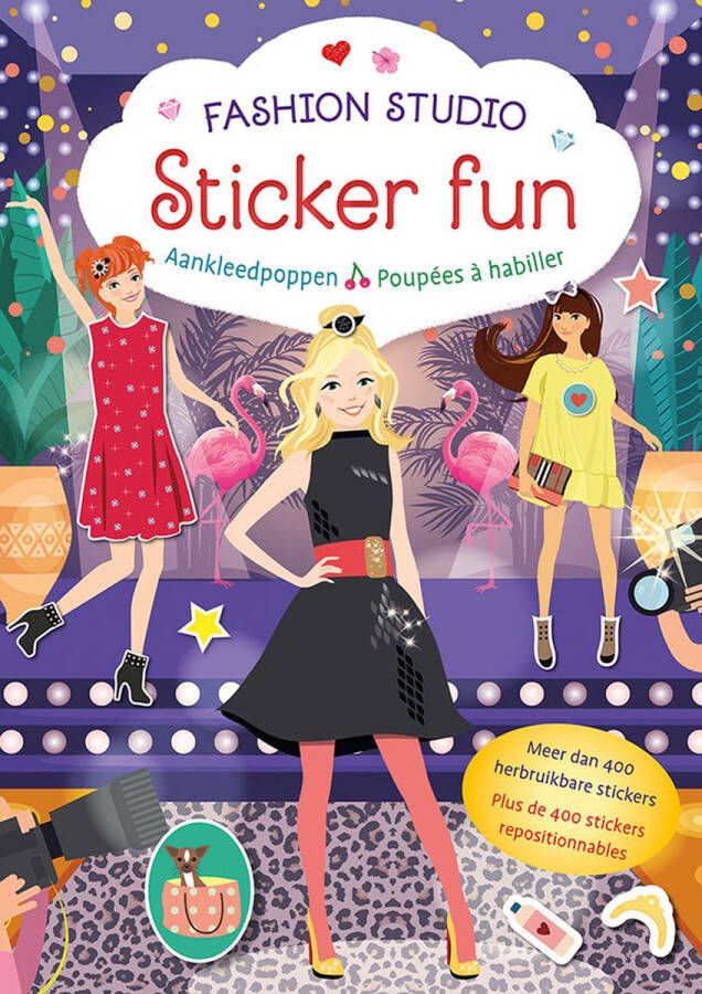 Fashion Studio Sticker Fun – Aankleedpoppen Fashion Studio Sticker Fun – Poupées à habiller