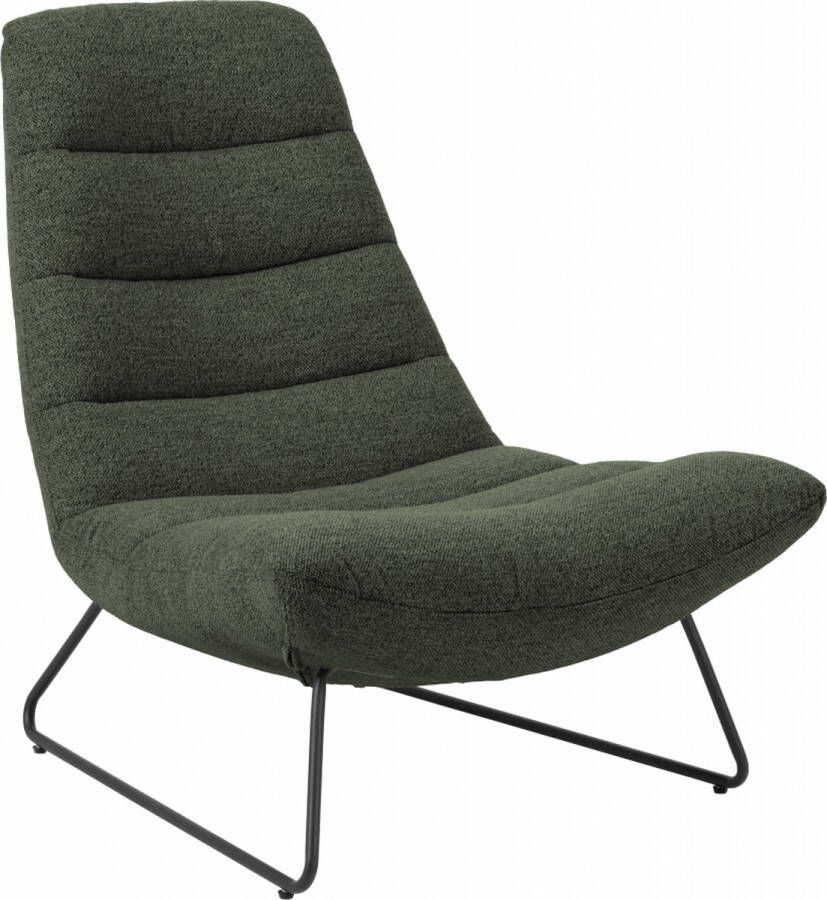 Woonexpress Fauteuil Oosteind Groen Textiel 83x97x93cm (BxHxD)