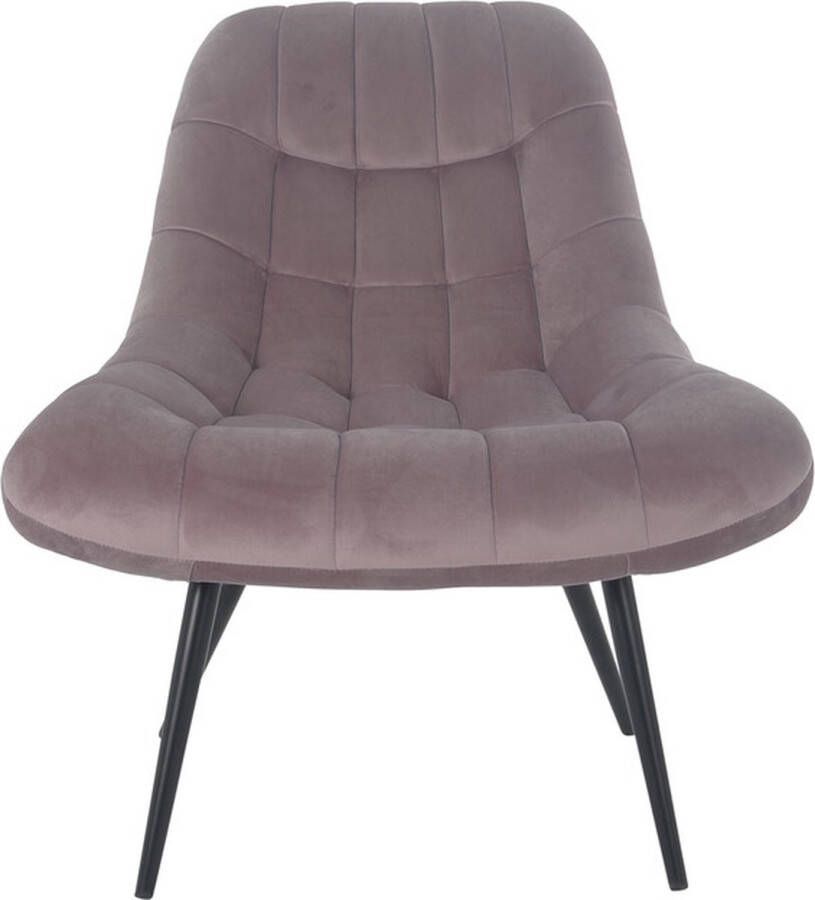 SalesFever Relaxfauteuil met xxl-stiksels met zwarte of naturelkleurige poten