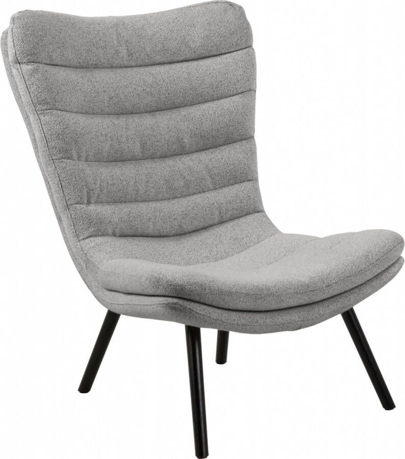 Fauteuil Zanddonk Polyester Grijs 82x102x97 cm (BxHxD)