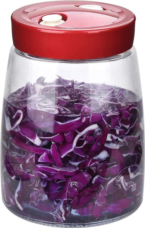 Fermentatiepot Fermenteren Fermentatie pot Zuurkoolpot Weckpot Must have voor het inmaken van groente!