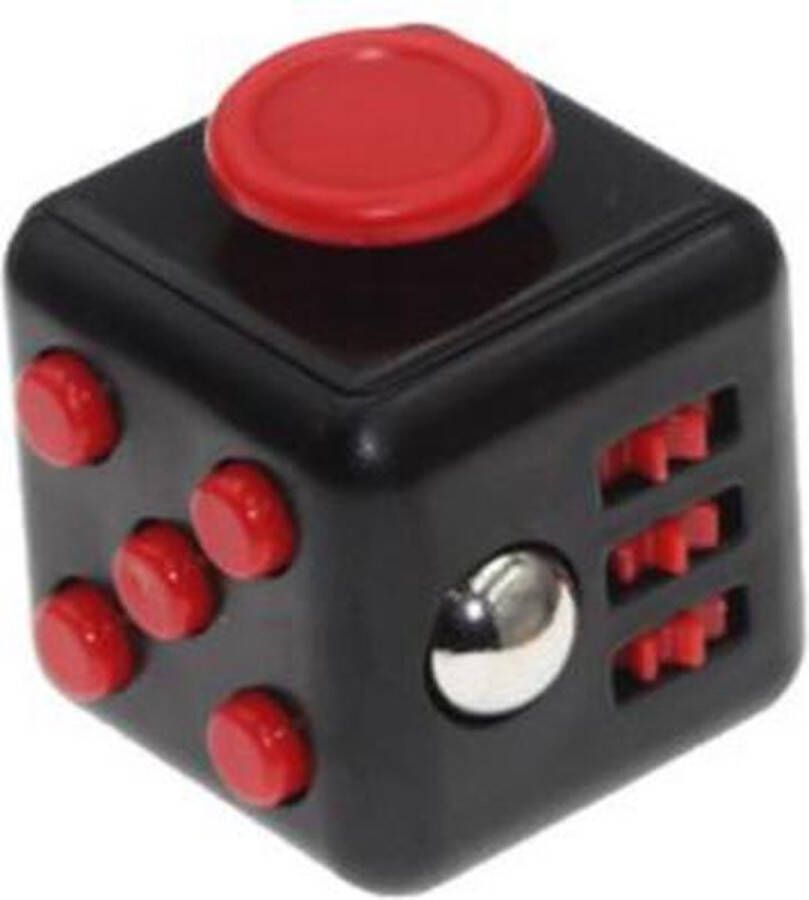 Merkloos Sans marque Fidget cube | Fidget Toys | Friemelkubus | Rood zwart