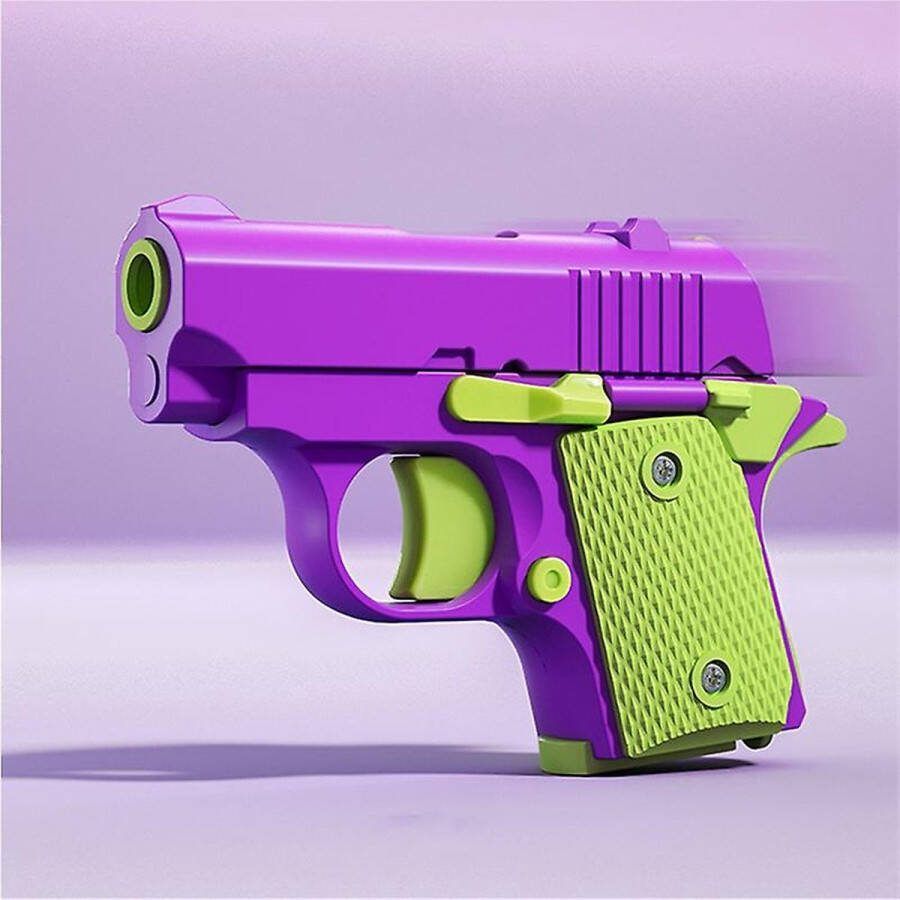Fidget Gun Anti-stress Kinderspeelgoed Fidget toys 3D-geprint Groen paars