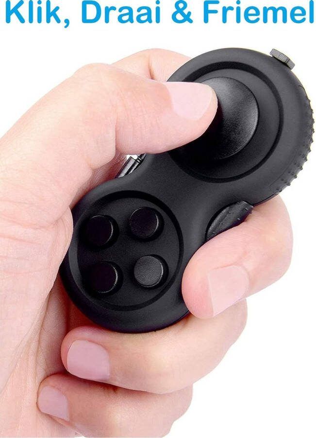 FIDG-IT Fidget Pad Pop It Fidget toys Pop it Fidget Toy Zwart