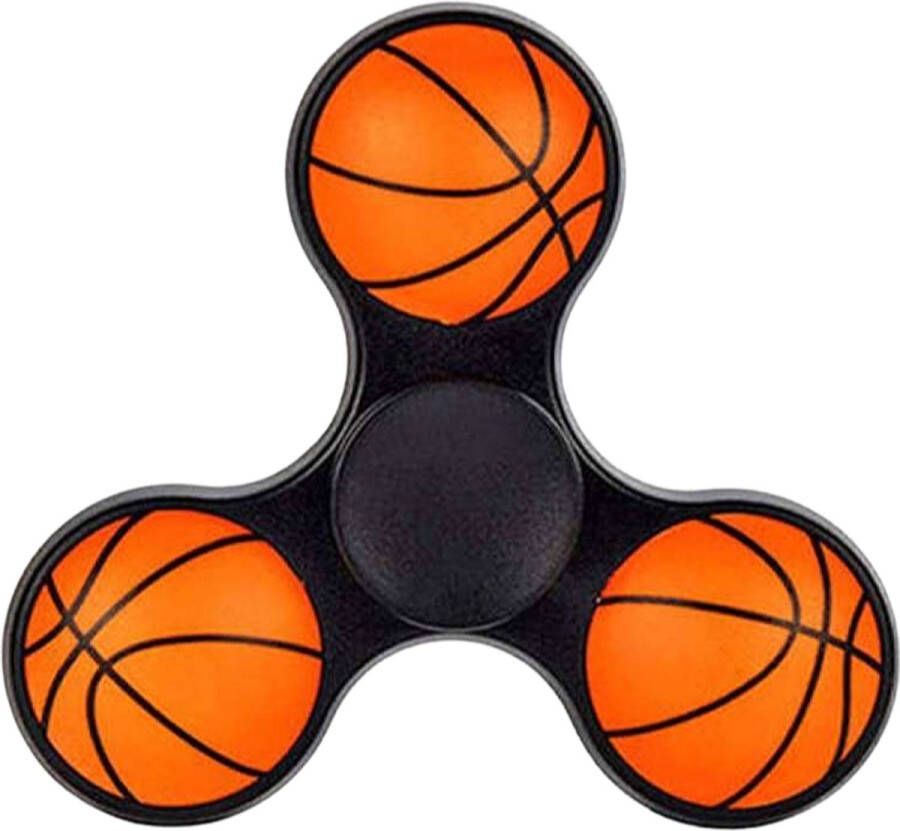 Fidget Spinner 3D Basketbal in Zwart