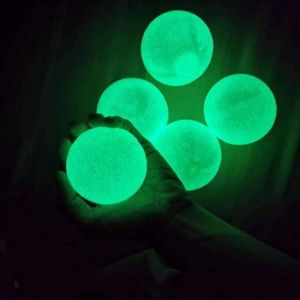 Fidget Toys Sticky Balls Set van 5 stuks Glow in the Dark TikTok Trend Stress verminderend Klevende Bal Globbles