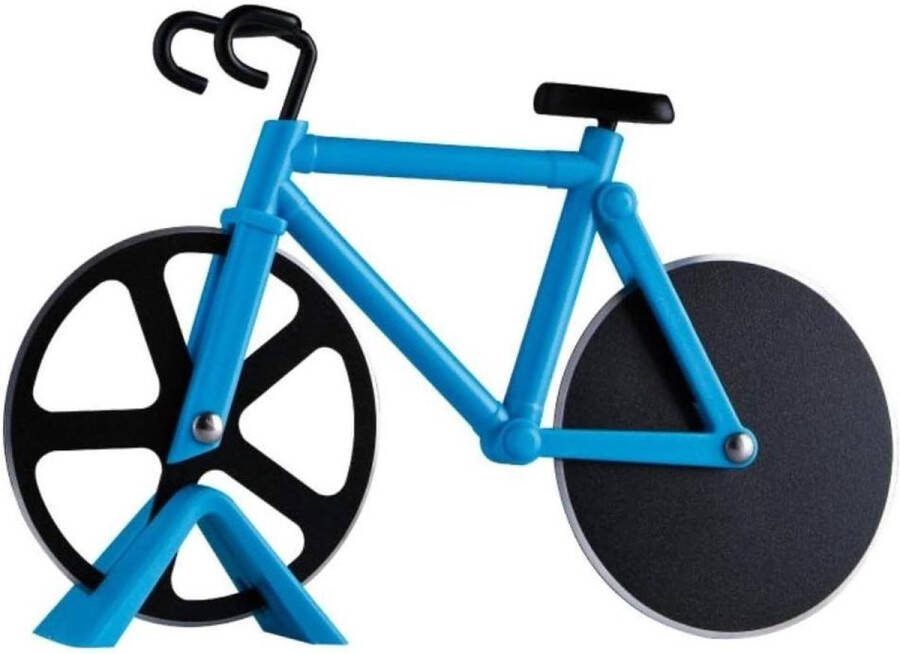 Fiets pizzasnijder anti-aanbaklaag kerstfeest geschenken blauw pizzasnijder
