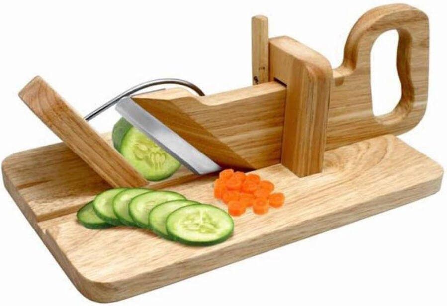 FIH 235 Guillotine Saucisson Snijder met Houten Handvat Bread Slicer
