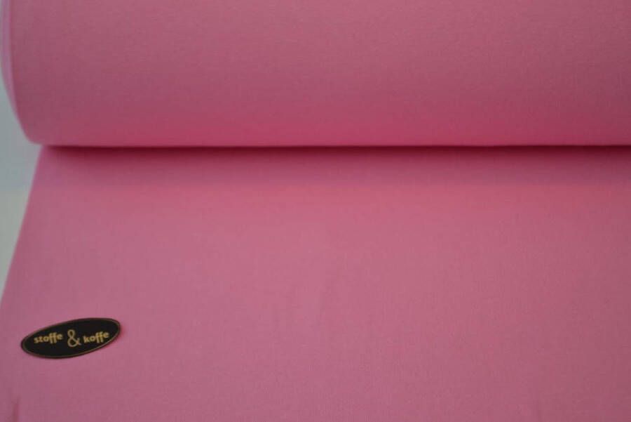 Stoffenboetiek Fijne boordstof roze 1 meter modestoffen voor naaien stoffen