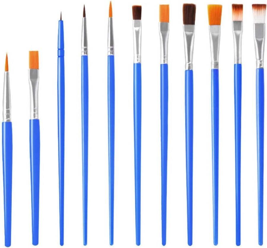 Fijne kwastenset Fijne Detail Penseel Set Verschillende Maten Ultrafijne Penselen voor Fijne Detaillering Kunst Schilderen Schaal Modellen Vliegtuig Kits Acryl & Nail Miniaturen Olieverf Aquarel