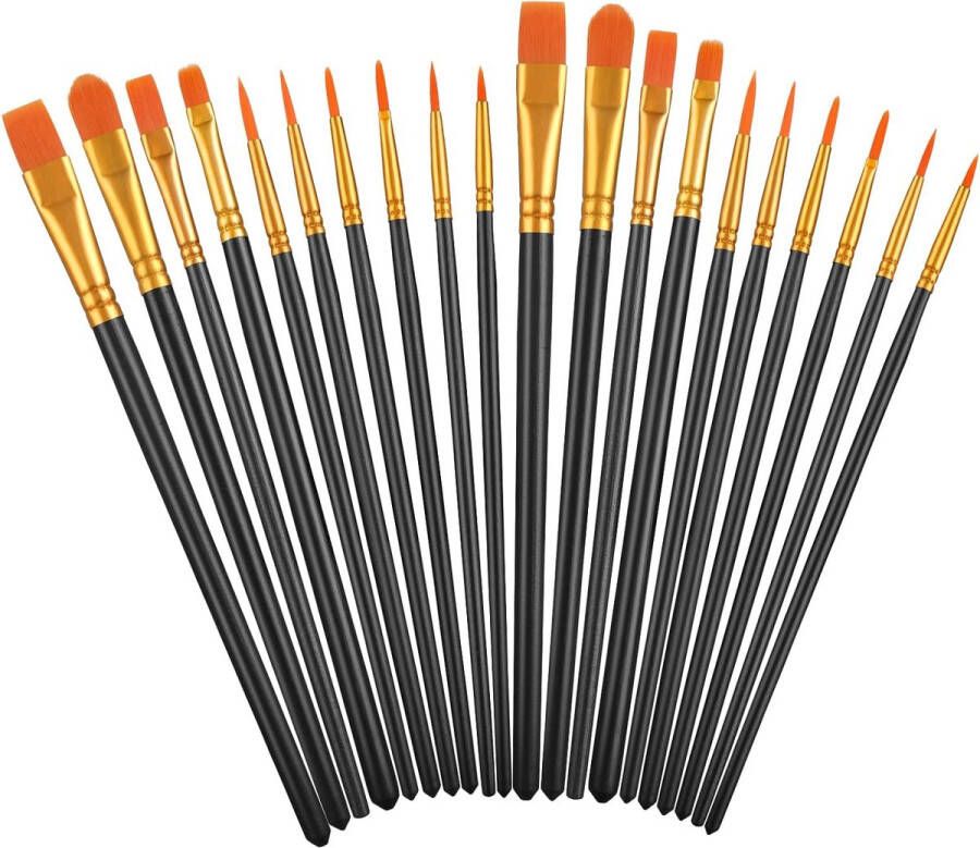 Fijne kwastenset Fijne Detail Penseel Set Verschillende Maten Ultrafijne Penselen voor Fijne Detaillering Kunst Schilderen Schaal Modellen Vliegtuig Kits Acryl & Nail Miniaturen Olieverf Aquarel