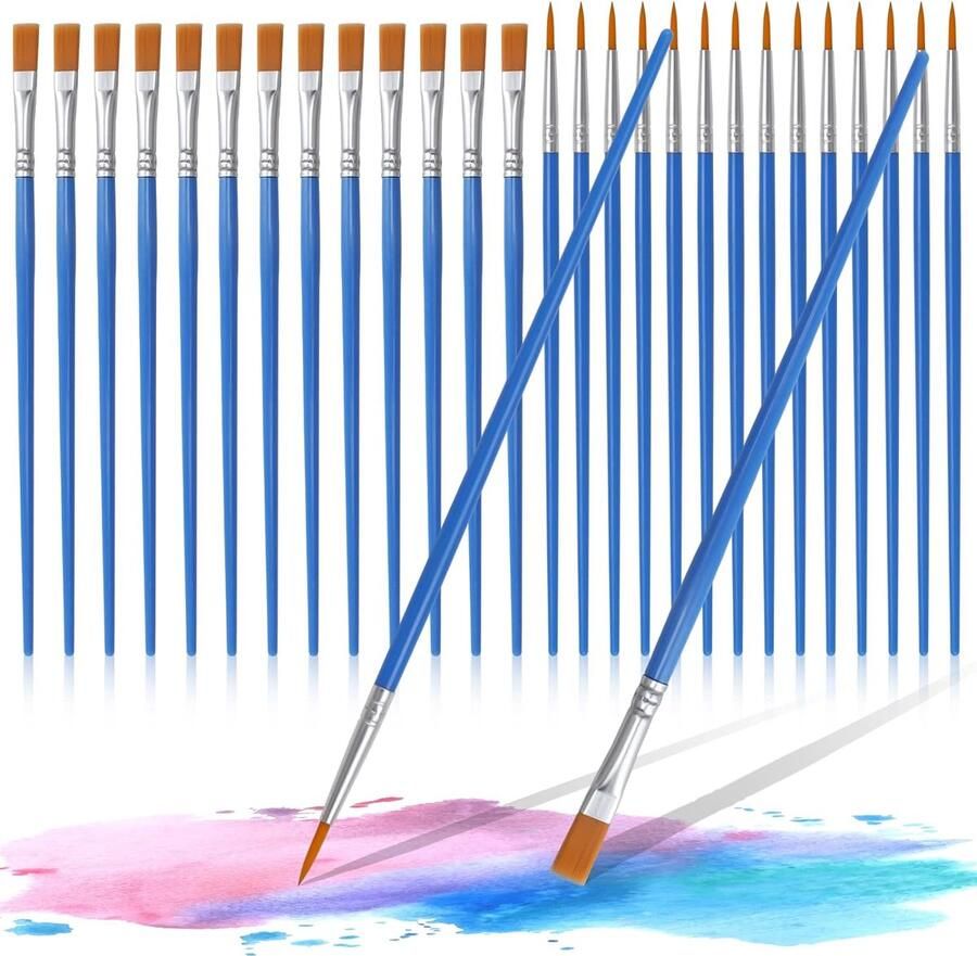 Fijne kwastenset Fijne Detail Penseel Set Verschillende Maten Ultrafijne Penselen voor Fijne Detaillering Kunst Schilderen Schaal Modellen Vliegtuig Kits Acryl & Nail Miniaturen Olieverf Aquarel