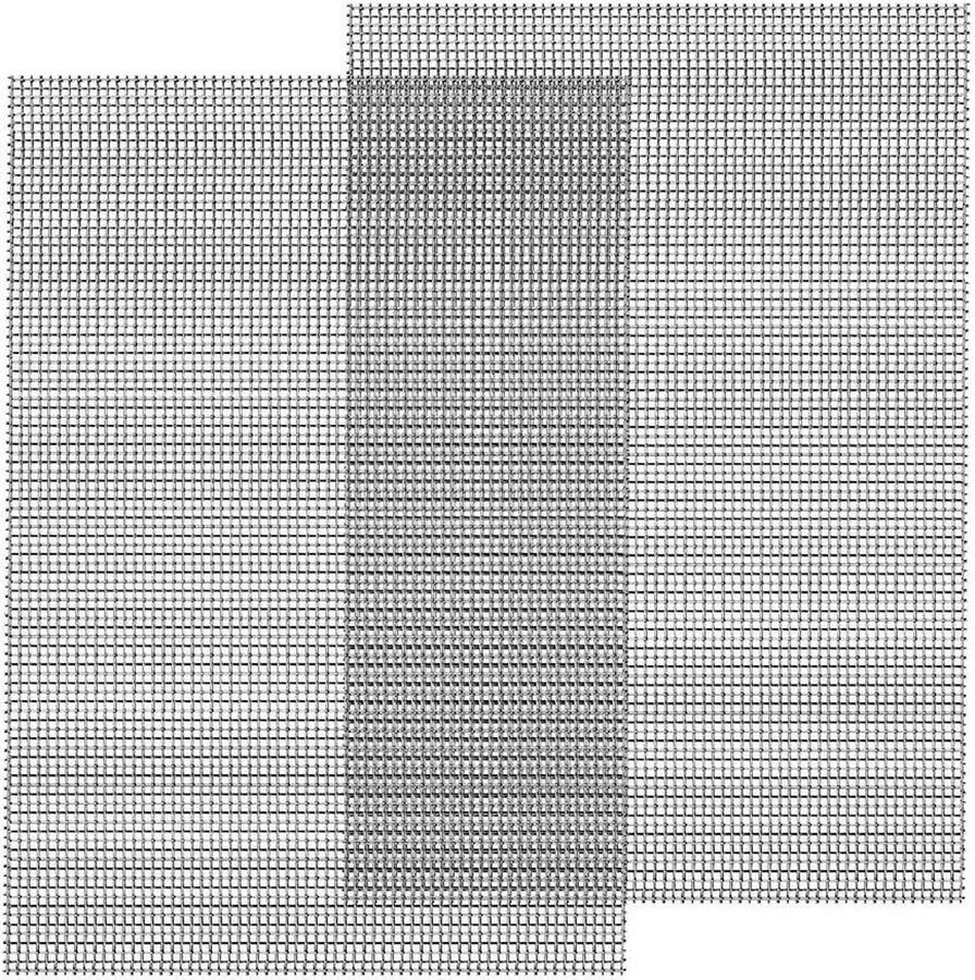 Fijnmazig roestvrijstalen gaas 2 mm 2 stuks muizen en muggen 300 x 210 mm