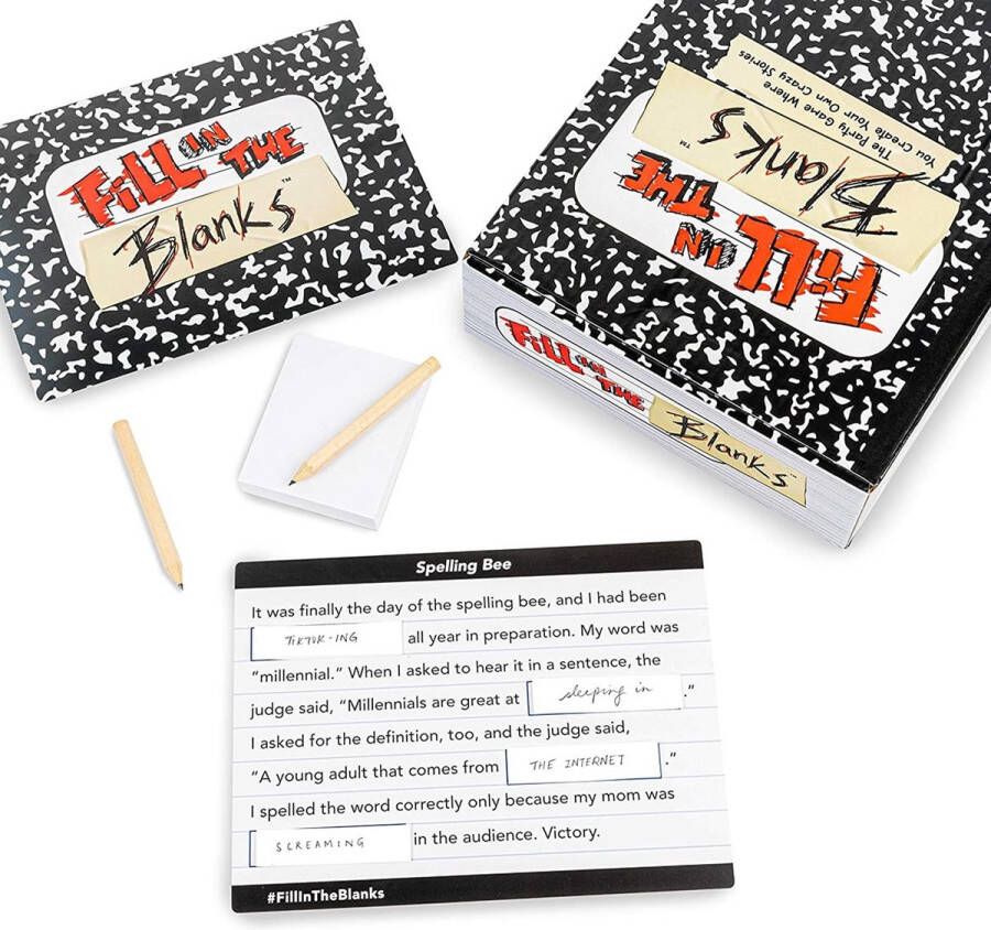Fill In The Blanks Card Game