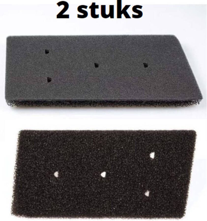 Filter schuim 2 STUKS schuimfilter droger foam filter wasdroger warmtewisselaar Alternatief geschikt voor Whirlpool Bauknecht Ignis ( met 4 gaatjes) 481010345281
