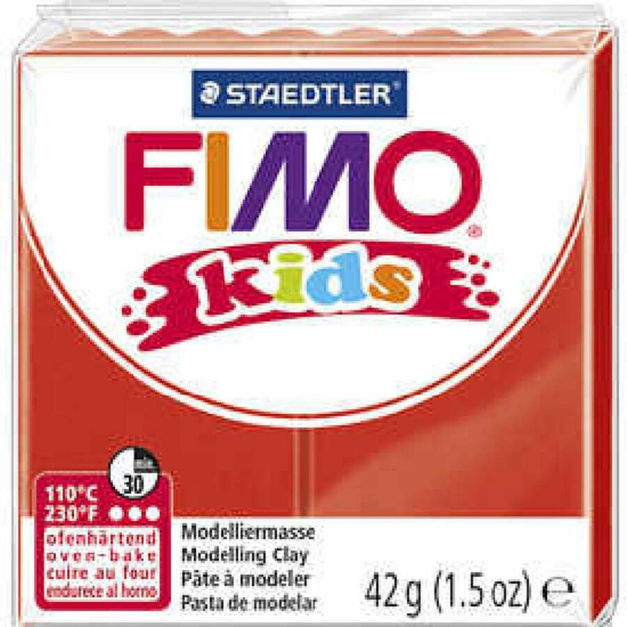 FIMO Boetseerklei Rood Kinderen 2x42 gram