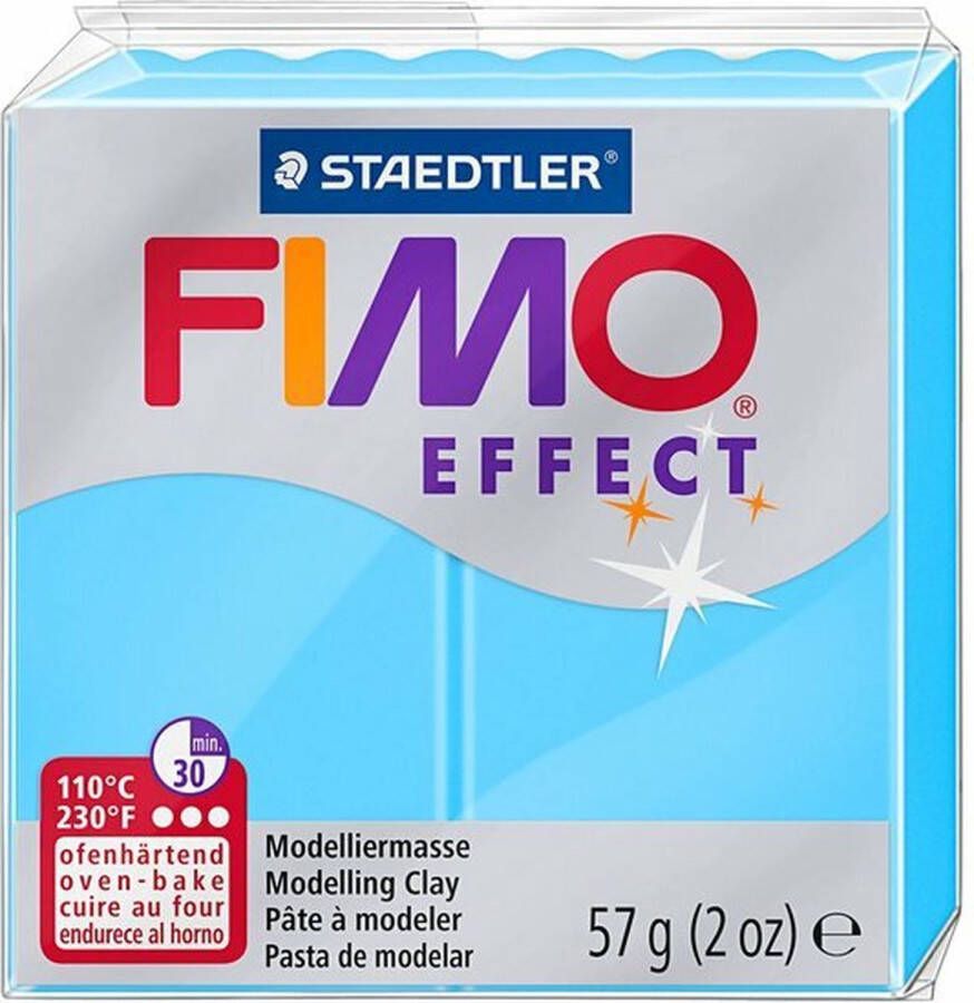 Fimo Effect Boetseerklei Ovenhardend Neon Blauw 2x57 gram